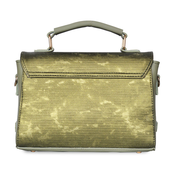 Top Handle Crossbody Bag with Adjustable Wide Strap Green