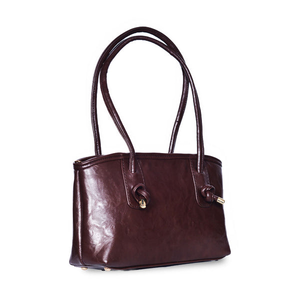 Women'S Shoulder Bag - Exquisite And Minimalist Design Dark Brown