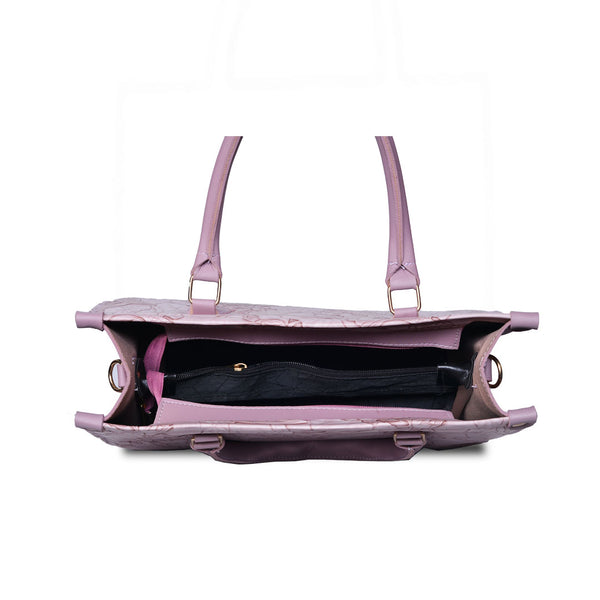 The Lotus Embossed tote bag Purple