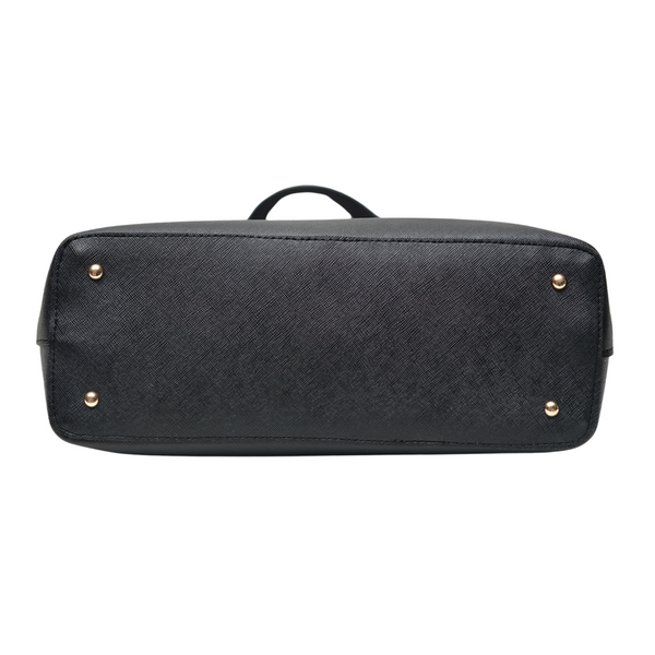 2 Pcs Signature Tote Bag Double Tone (Dark Brown & Black)
