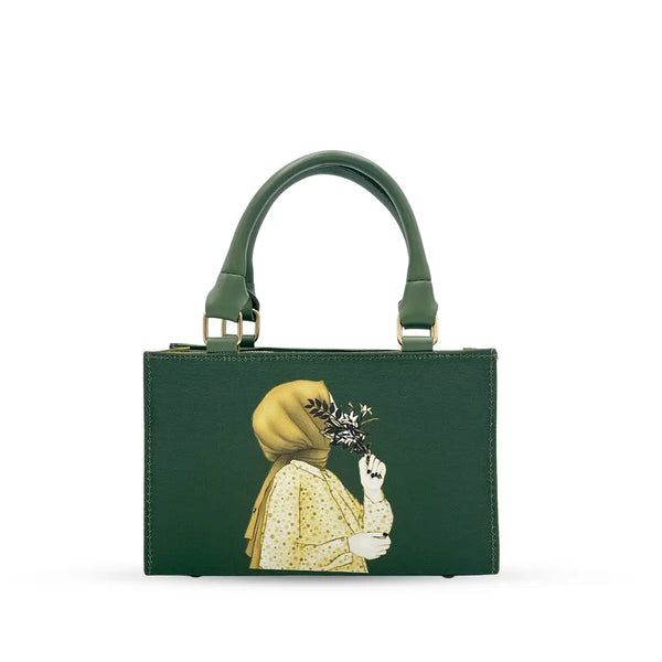 Mini Hijab  Crossbody Bag Green