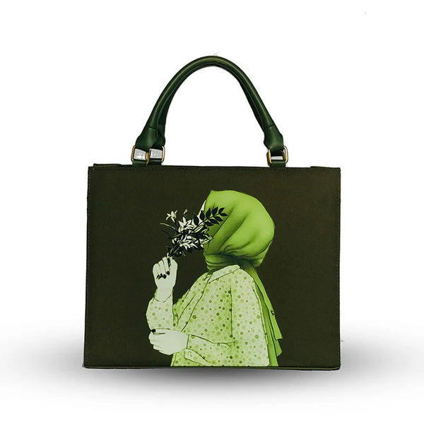 Hijab With Tote Bag Green