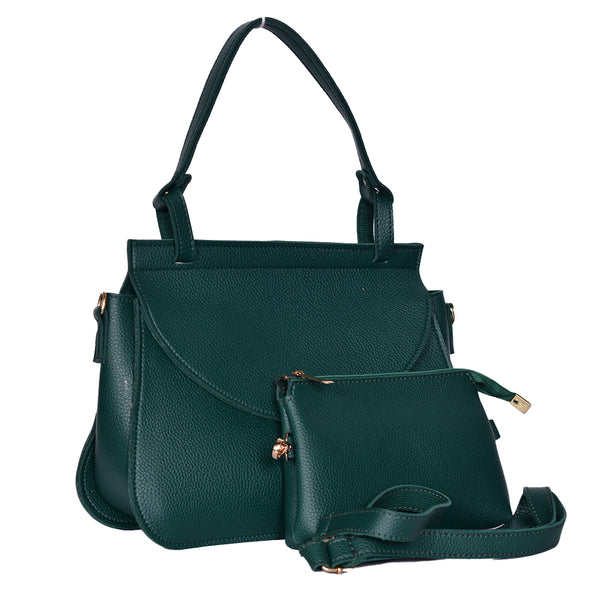 2 Pieces Small Flap Crossbody Handbag Green