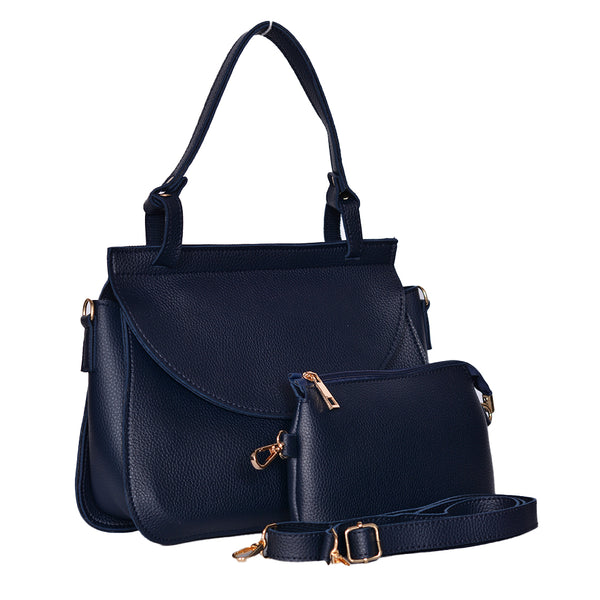 2 Pieces Small Flap Crossbody Handbag  Navy blue