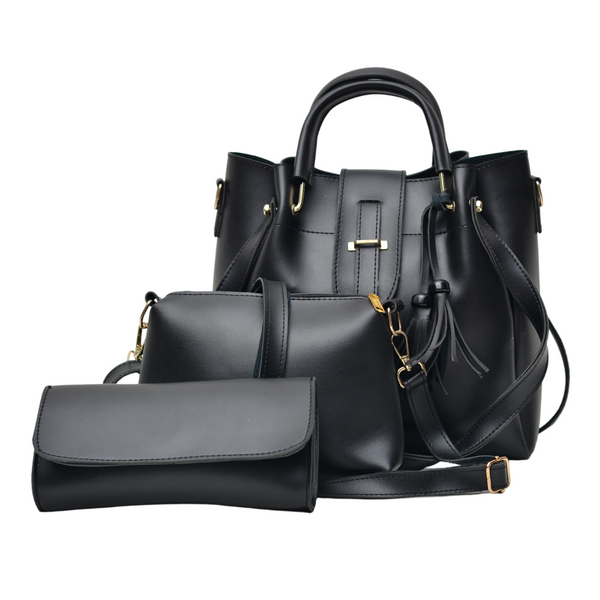 3 Pcs Large Capacity Casual Set (Black)