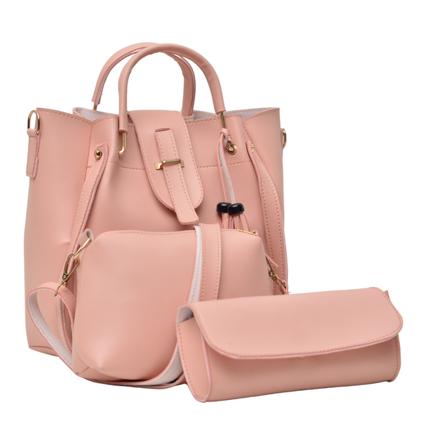 3 Pcs Large Capacity Casual Set (Pink)