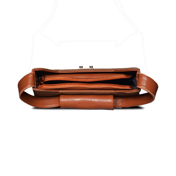 Luna Flap Bag Dark Brown