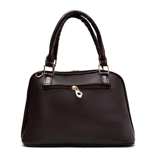D Shaped Ladies Bag (Dark Brown)