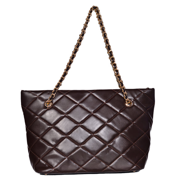 Mabyn Trendy tote bag  Dark brown