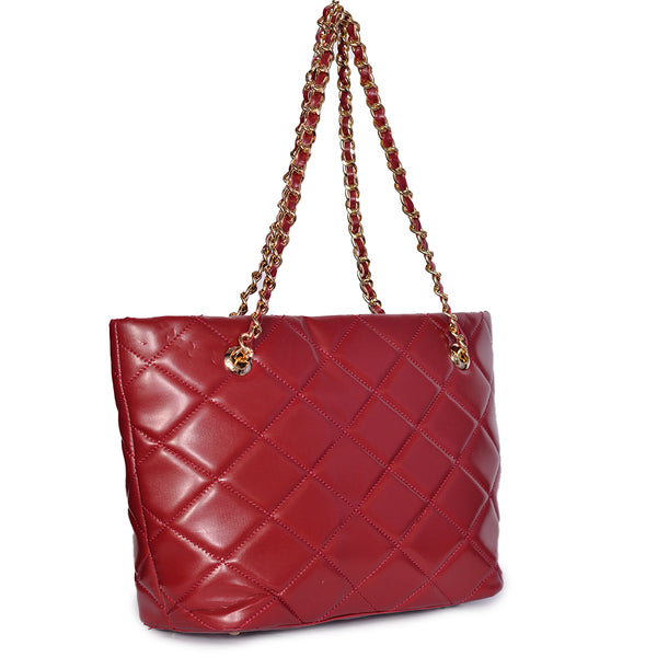 Mabyn Trendy tote bag  Maroon