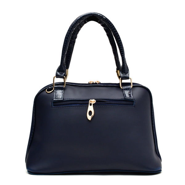 D Shaped Ladies Bag (Navy Blue)