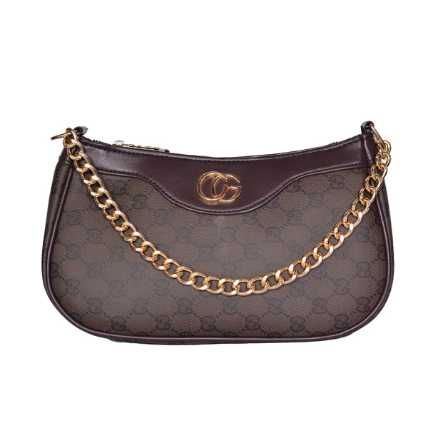 Mini Printed High Quality Crossbody Bag Brown