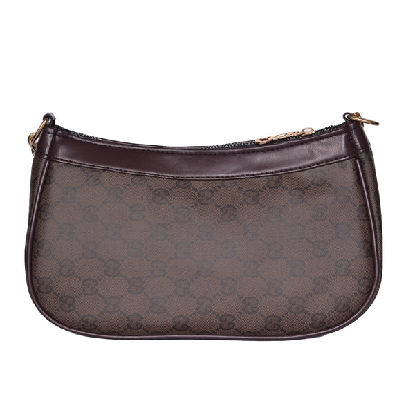 Mini Printed High Quality Crossbody Bag Brown