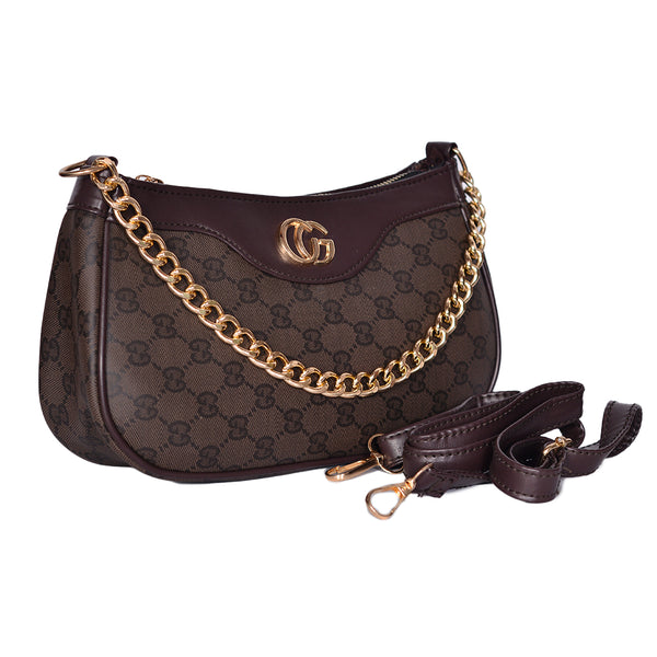 Mini Printed High Quality Crossbody Bag Brown