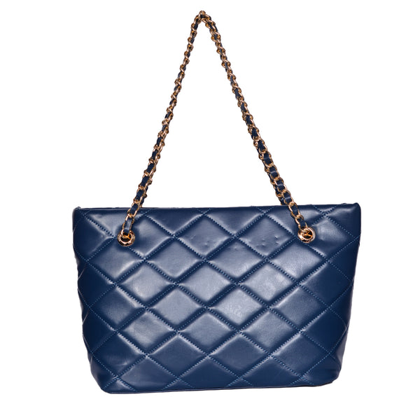 Mabyn Trendy tote bag  Navy blue
