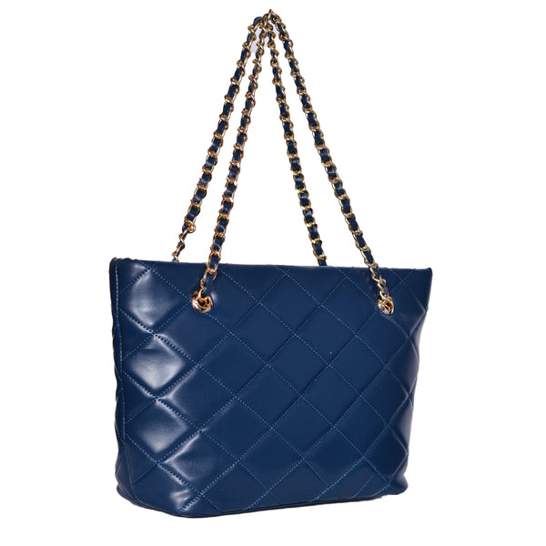 Mabyn Trendy tote bag  Navy blue