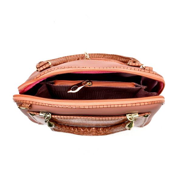 D Shaped Ladies Bag (Pink)