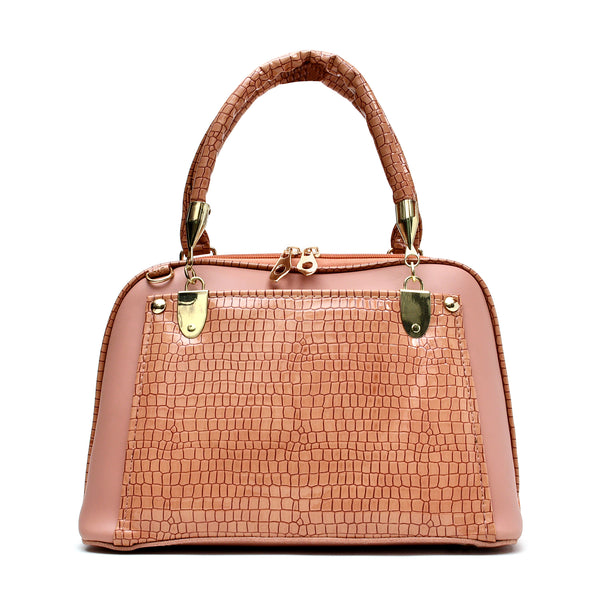 D Shaped Ladies Bag (Pink)