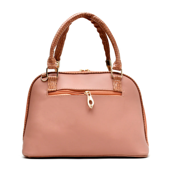 D Shaped Ladies Bag (Pink)
