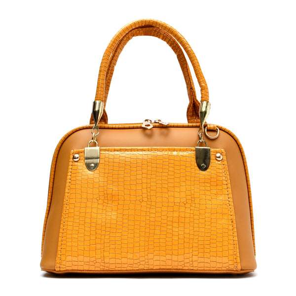 D Shaped Ladies Bag (Mustard Yellow)