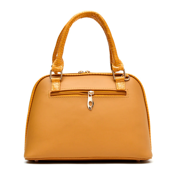 D Shaped Ladies Bag (Mustard Yellow)
