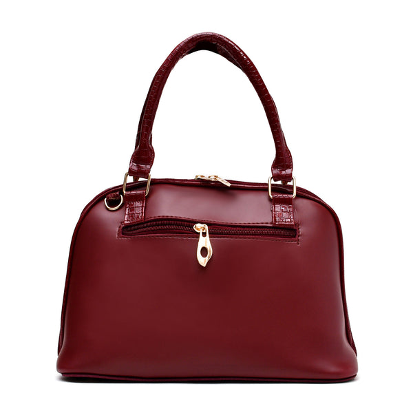 D Shaped Ladies Bag (Maroon)