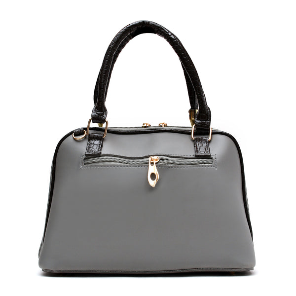 D Shaped Ladies Bag (Grey)