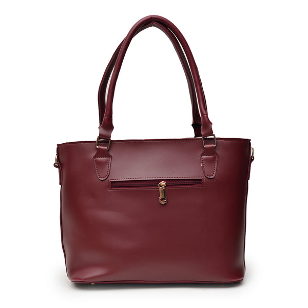 2 Pcs Large Capacity Hand Bag (Maroon)
