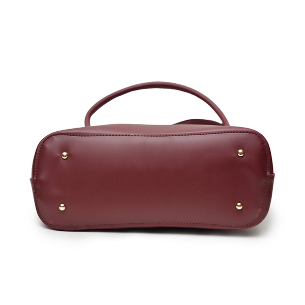 2 Pcs Large Capacity Hand Bag (Maroon)