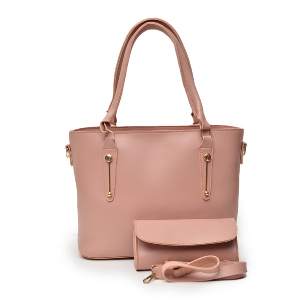 2 Pcs Large Capacity Hand Bag (Pink)