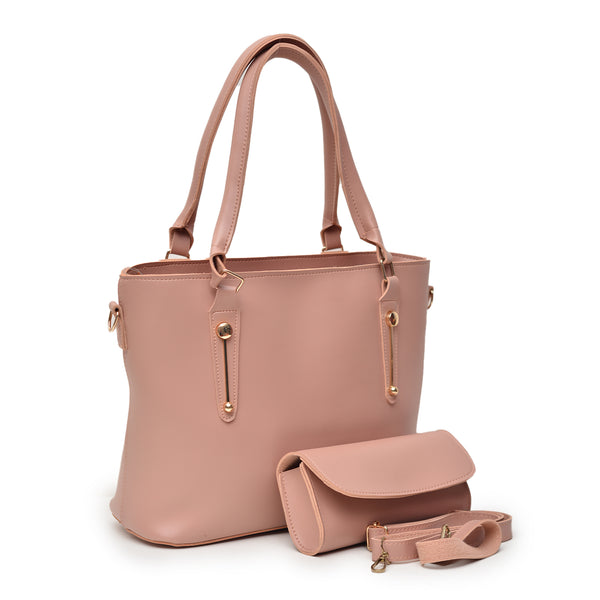 2 Pcs Large Capacity Hand Bag (Pink)