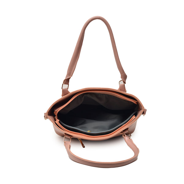 2 Pcs Large Capacity Hand Bag (Pink)