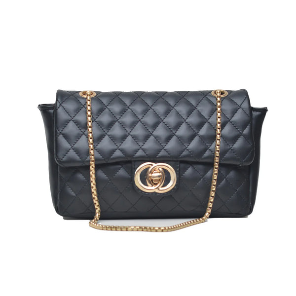 Classic Flap Shoulder Bag (Black)