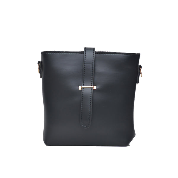 Bucket Crossbody Bag (Black)