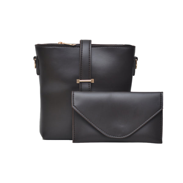 Bucket Crossbody Bag (Black)
