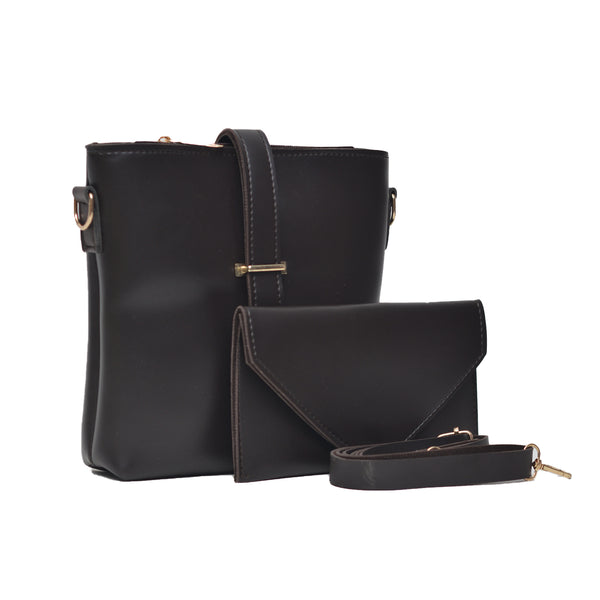 Bucket Crossbody Bag (Black)