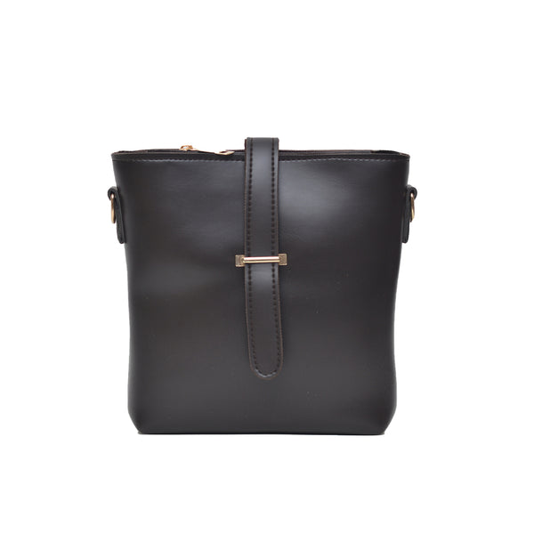 Bucket Crossbody Bag (Dark Brown)