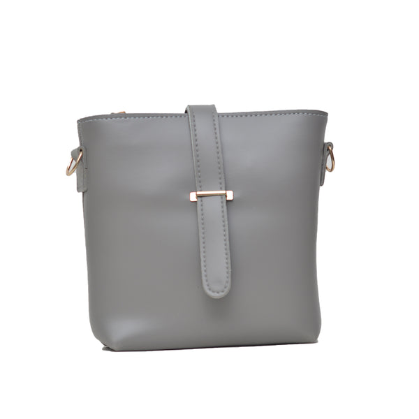Bucket Crossbody Bag (Grey)