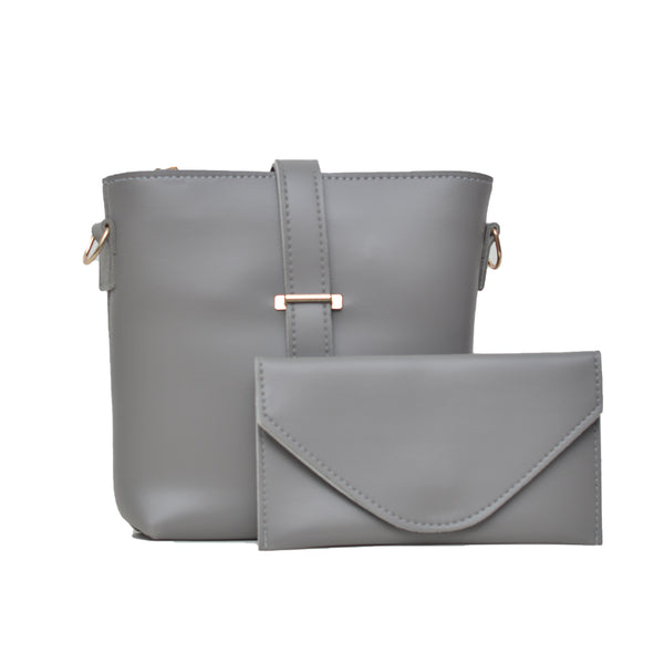 Bucket Crossbody Bag (Grey)