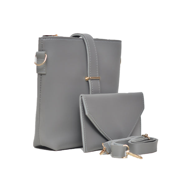 Bucket Crossbody Bag (Grey)