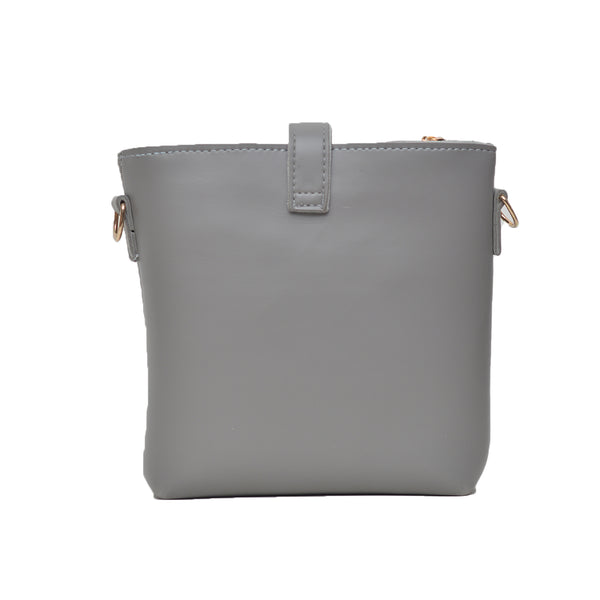 Bucket Crossbody Bag (Grey)