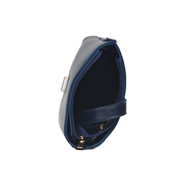 Bucket Crossbody Bag (Navy Blue)