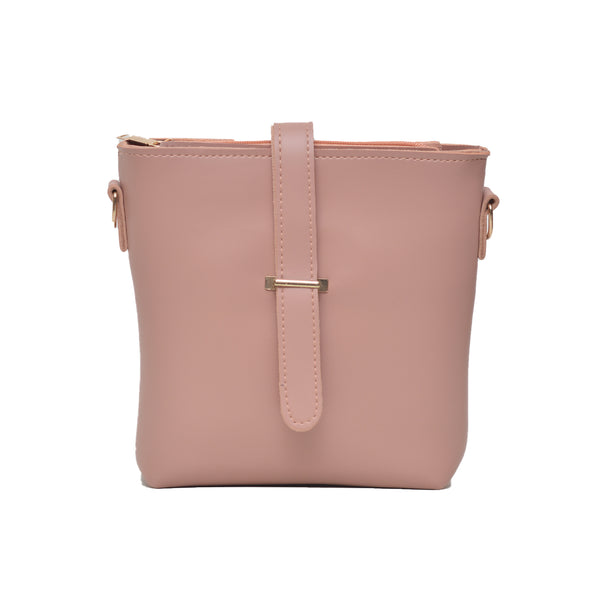 Bucket Crossbody Bag (Pink)