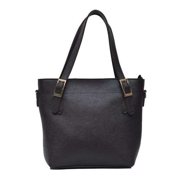 Buckled Shoulder Bag (Dark Brown)