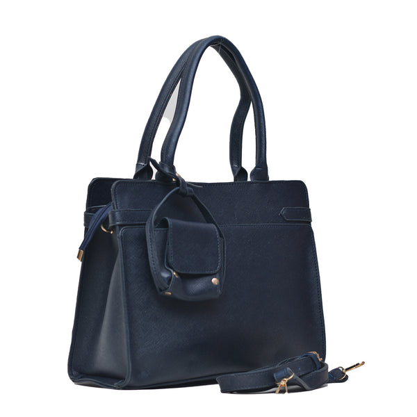 Classic Handbag (Navy Blue)