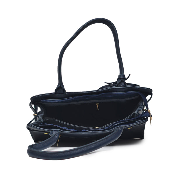 Classic Handbag (Navy Blue)