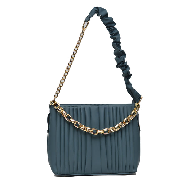 Crossbody Bag with Detachable Chain Strap (Sea Green)