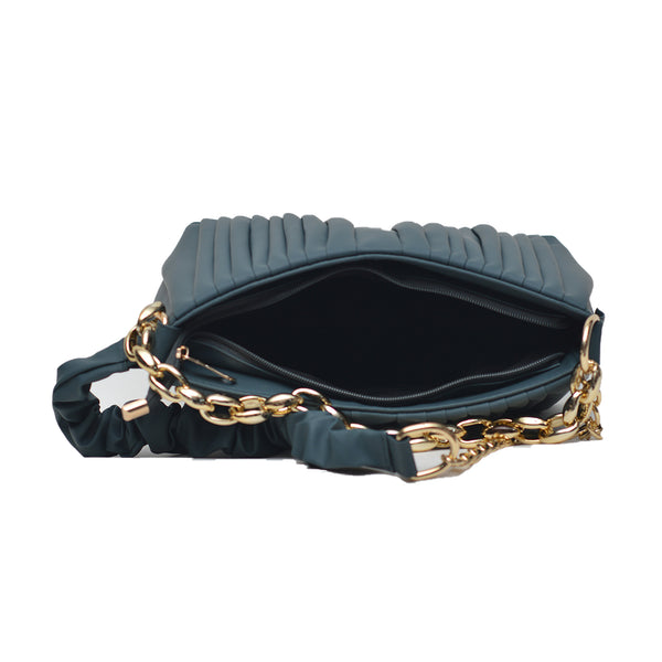 Crossbody Bag with Detachable Chain Strap (Sea Green)