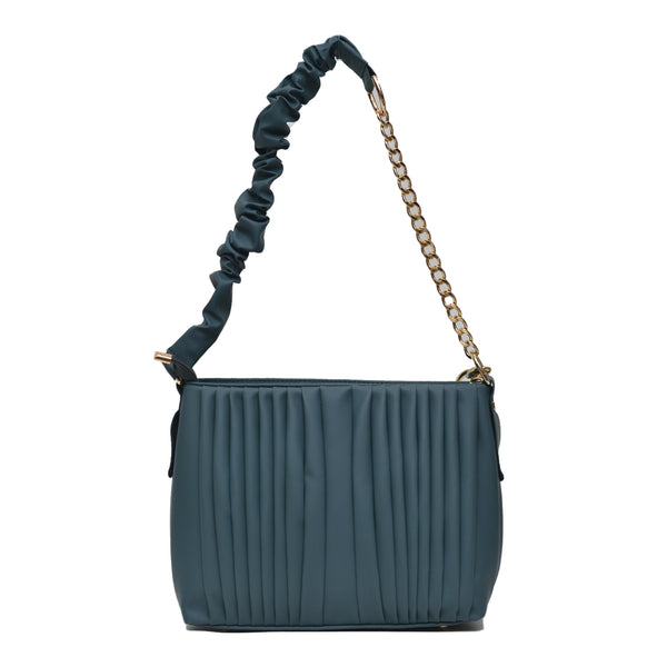 Crossbody Bag with Detachable Chain Strap (Sea Green)