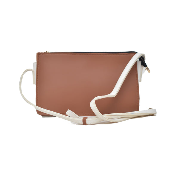 Crossbody Sling Bag (Mustard Brown)